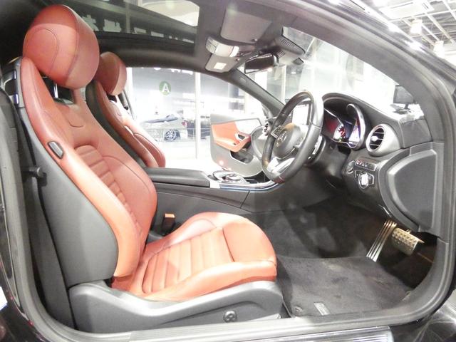 Cクラス C43 4マチッククーペ レーダーセーフティ パノラマサンルーフ クランベリーレッドレザーシート&シートヒーター 純正ナビTVバックカメラ キーレスゴー ブルメスターサウンドシステム AMGエアロ&19AW LEDヘッドライト(33枚目)