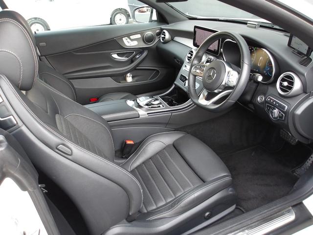 Ｃクラス Ｃ１８０カブリオレスポーツレザエクスクルシブパッケジ　認定保証２年・禁煙車・レーダーセーフティパッケージ・アンビエントライト・レザーエクスクルーシブパッケージ・エアボディコントロールサスペンション・ダイヤモンドホワイト・（２００１）（7枚目）