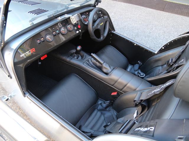 セブン170 SEVEN 170R LEDヘッドライト LEDリアライト スポーツサスペンションパック LSD Momoステアリングホイール カーボンダッシュボード 4点式レースハーネス ポリッシュドエキゾースト(37枚目)