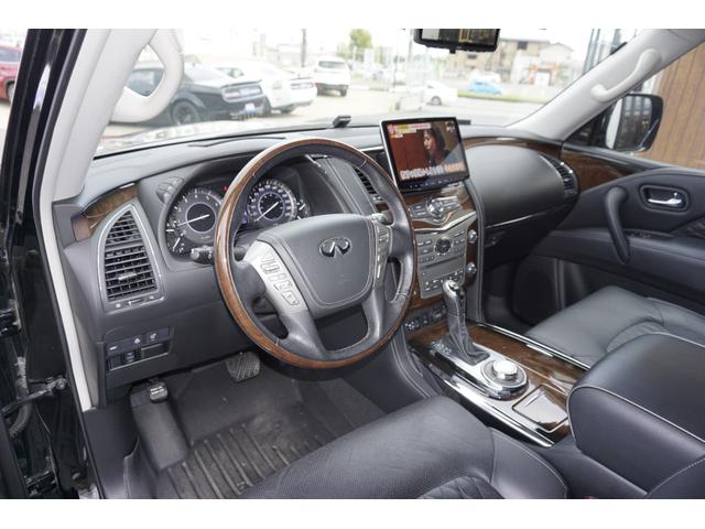 QX80  2018年モデル新車並行サンルーフ22インチレザーシート シートヒーターベンチレーション3列シート ボーズ アルパインナビ TV DVD移設 パワーバックドア(15枚目)