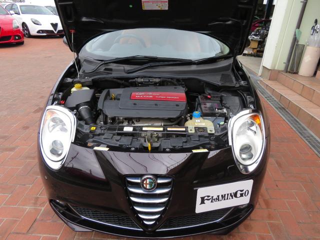 ミト コンペティツィオーネ　ナビフルセグバックカメラ　茶革シート　ＥＴＣ　パドルシフト　シートヒーター　純正１７インチアルミホイール（61枚目）