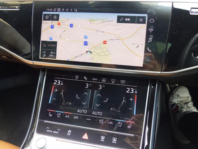 A8 55TFSIクワトロ 後期型 55TFSIクワトロ S-Lineスタイリング&S-Lineインテリアプラス&コンフォート&アシスタンスP 茶革 パノラマSR Sヒーター 前席ベンチレーション&マッサージ OP21AW 禁煙(8枚目)
