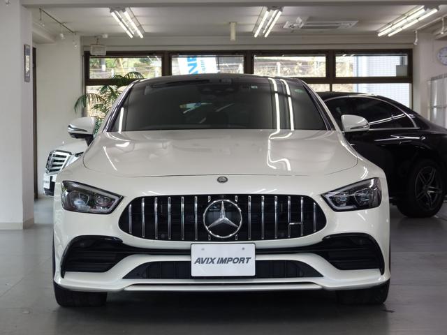 GT 4ドアクーペ 43 4マチック+ ライドコントロール+パッケージ ISG AMGライドコントロール+P 黒革 パノラマR MBUXナビ360度カメラ Meコネクト HUD Burmester Sヒーター 前席ベンチレーター&リラクゼーション GT53用21AW 禁煙(3枚目)