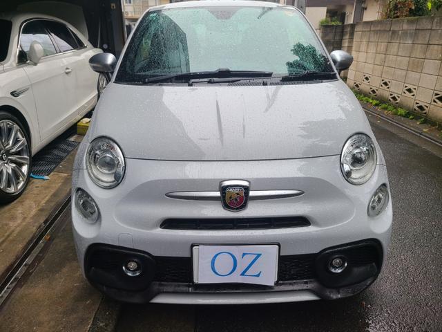 アバルト595 ツーリズモ 認定中古車 黒革シート ナビTVETCバックカメラ サイドバイザー スモークフィルム リヤコーナーセンサー USB 保証書 記録簿 取説(42枚目)