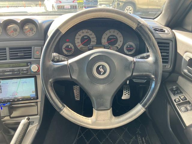 スカイライン ２５ＧＴターボ　純正５速　インジェクタ新品交換済　ＲＡＹＳ　ＴＥ３７　１８ｉｎＡＷ　社外フロアマット　ＫＹＢ　ＮｅｗＳＲショック　ショックタワー補修済　ＨＫＳターボタイマー　ＮＩＳＭＯマフラー　純正リアスポイラー（10枚目）