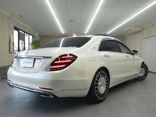 S550ロング 1オーナー 後期マイバッハ仕様 RSP パノラマSR 黒革 HDDナビ DTV 全周カメラ PTS シートヒーター ベンチレーター ブルメスター オートテール キーレスゴー(3枚目)