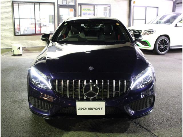 Ｃクラス Ｃ４３　４マチッククーペ　黒革　パナメリカ－ナグリル　レーダーセーフ　ナビ　フルセグＴＶ　Ｂカメラ　ＨＵＤ　ＰＴＳ　Ｂｕｒｍｅｓｔｅｒ　エアバランスＰＫＧ　ＡＣＣ　ＬＥＤヘッドライト　ＡＭＧ１９ＡＷ　前後ドラレコ　弊社買取直販（3枚目）