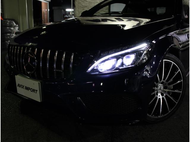 Ｃクラス Ｃ４３　４マチッククーペ　黒革　パナメリカ－ナグリル　レーダーセーフ　ナビ　フルセグＴＶ　Ｂカメラ　ＨＵＤ　ＰＴＳ　Ｂｕｒｍｅｓｔｅｒ　エアバランスＰＫＧ　ＡＣＣ　ＬＥＤヘッドライト　ＡＭＧ１９ＡＷ　前後ドラレコ　弊社買取直販（19枚目）