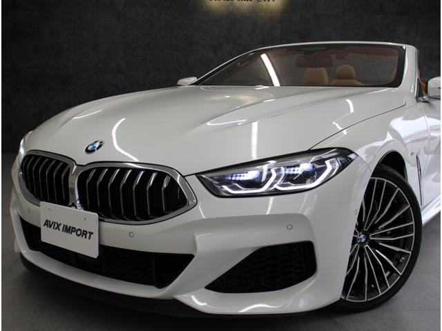 8シリーズ M850i xDriveカブリオレ 黒幌 茶革 シートヒータ- ベンチレーション Bowers&Wilkins Dアシストプロ ACC HUD PDC ナビ TV 360°カメラ BMWレーザーライト 純正20インチAW(19枚目)