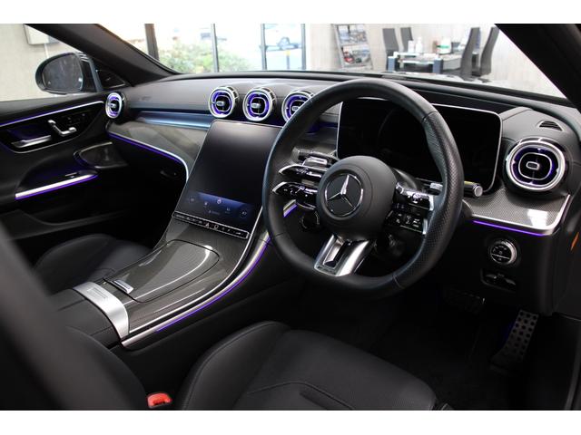 Cクラス C63 S E パフォーマンス AMGパフォ-マンスPKG パノラマSR 黒革 ベンチレーション ARナビ TV 360°カメラ HUD PTS Burmester パワートランク AMG20AW 新車保証継承 1オ-ナ-(5枚目)