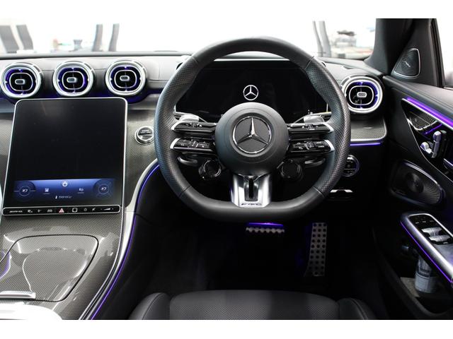 Cクラス C63 S E パフォーマンス AMGパフォ-マンスPKG パノラマSR 黒革 ベンチレーション ARナビ TV 360°カメラ HUD PTS Burmester パワートランク AMG20AW 新車保証継承 1オ-ナ-(10枚目)