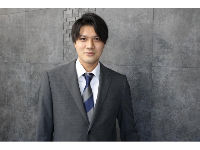 セールスアドバイザー　杉本　健介（スギモト　ケンスケ）と申します。この度は弊社取扱い車両をご覧頂き誠に有難う御座います。お客様に良い「ご縁」をお届けできるよう、誠心誠意お手伝いいたします！