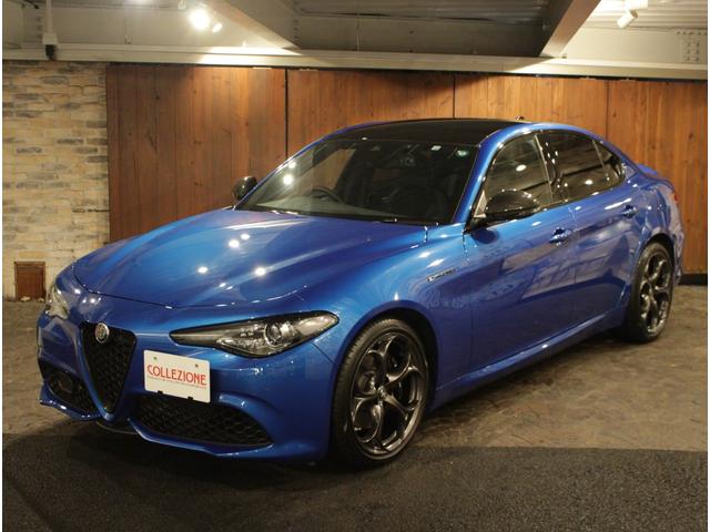 ジュリア エディツィオーネ エストレマ ディーラー車 右ハンドル 7速AT車 アルカンタラスポーツレザーシート 純正19AW ブラックキャリパー サンルーフ カーボンパネル カーボングリル&ドアミラー アクティブサスペンション 純正TV(6枚目)