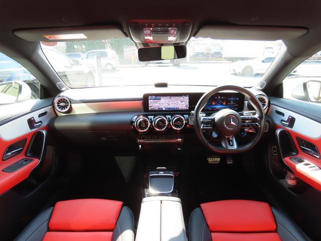 ＣＬＡクラス ＣＬＡ４５　Ｓ　４マチック＋　ワンオーナー　レザーシート　シートヒーター　ナビ　フルセグ　Ｂｌｕｅｔｏｏｔｈ　ＵＳＢ　ＥＴＣ２．０　３６０°カメラ　シートヒーター　オートライト　レーンキープアシスト　ブラインドスポットモニター（6枚目）