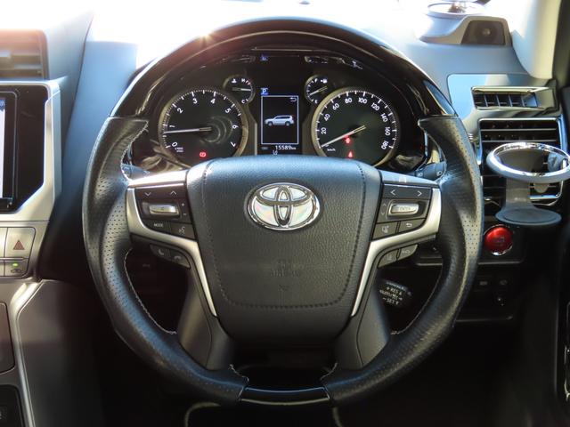 ランドクルーザープラド TX ELFORDサウンドチャンバーパイプ WALDフロントスポイラー リアスカートオーバーフェンダー フロントグリル アルパインビッグX リフトアップスピーカー サンルーフ ACC バックカメラ(11枚目)