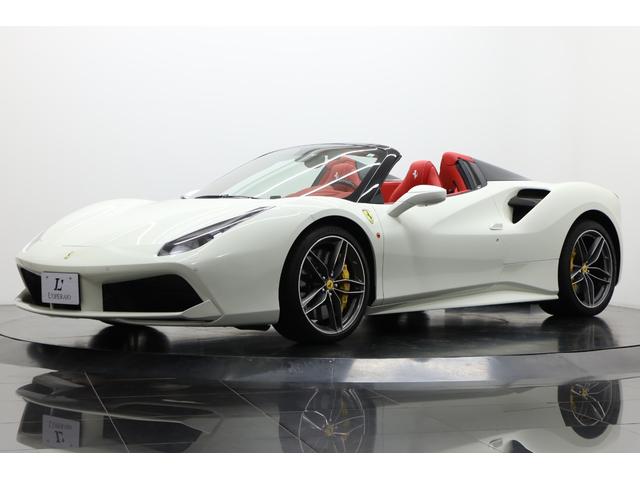 ４８８スパイダー ベースグレード　１オーナー　赤革　２０インチ鍛造アルミ　フロントリフト　ツートンエクステリア　デイトナフル電動シート　七宝焼　ＡＦＳキセノン　カーボンステアリング／センターブリッジ／ドアパネル　ＪＢＬ（18枚目）