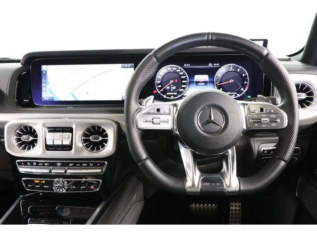 Ｇクラス Ｇ６３　有償色　黒×グレー革　マヌファクトゥーアプログラム＋　純正２１インチアルミ　サンルーフ　ＬＥＤヘッドライト　ダイヤモンドステッチ　マッサージ機能　ベンチレーター　前後シートヒーター　ブルメスター（9枚目）