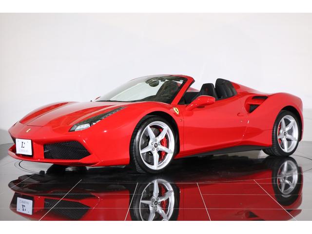 488スパイダー ベースグレード 左H 1オーナー 黒革 純正20インチアルミ フロントリフト レッドキャルパー キセノン カーボンステアリング/センターブリッジ/ドアパネル 七宝焼 純正HDDナビ バックカメラ 前後パークセンサー(47枚目)