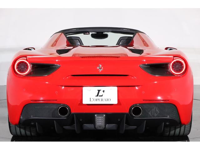 488スパイダー ベースグレード 左H 1オーナー 黒革 純正20インチアルミ フロントリフト レッドキャルパー キセノン カーボンステアリング/センターブリッジ/ドアパネル 七宝焼 純正HDDナビ バックカメラ 前後パークセンサー(52枚目)