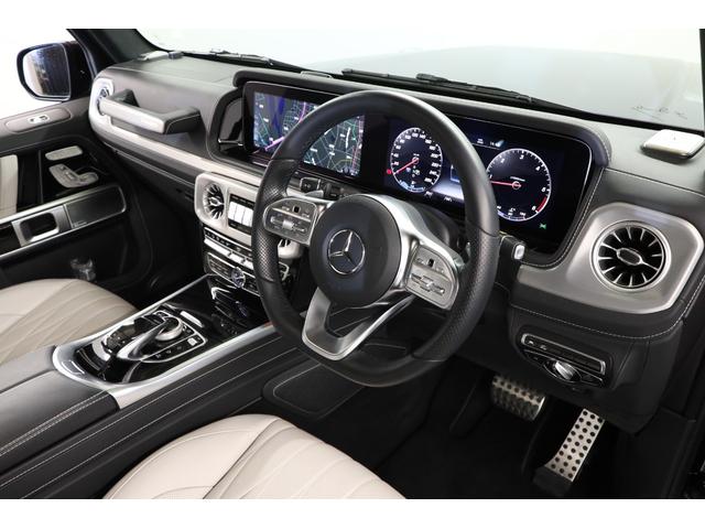 Ｇクラス Ｇ４００ｄ　ＡＭＧライン　白革　純正２０インチアルミ　アダプティブサス　サンルーフ　ダイヤモンドステッチ　マッサージ機能　ベンチレーター　イオナイザー　ＬＥＤヘッドライト　ブルメスター　純正ＨＤＤナビ　全周囲カメラ　地デジ（7枚目）