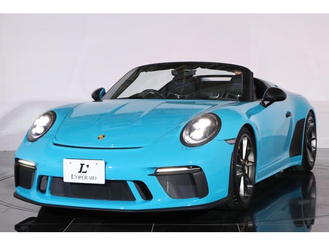 ９１１ ９１１スピードスター　６ＭＴ　世界限定１９４８台　正規Ｄ車２０インチ鍛造アルミ　ＰＣＣＢ　フロントリフト　スポーツクロノ　スポエキ　ＬＥＤヘッドライト　カーボンドアミラー　バケットシート　レッドステッチ　ボース（16枚目）