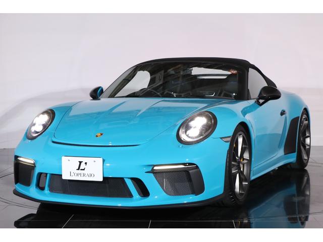 ９１１ ９１１スピードスター　６ＭＴ　世界限定１９４８台　正規Ｄ車２０インチ鍛造アルミ　ＰＣＣＢ　フロントリフト　スポーツクロノ　スポエキ　ＬＥＤヘッドライト　カーボンドアミラー　バケットシート　レッドステッチ　ボース（17枚目）