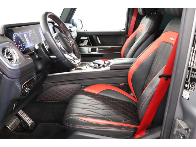 Ｇクラス Ｇ６３　ＡＭＧレザーエクスクルーシブパッケージ　エディション１　左Ｈ　黒／赤革　ＡＭＧ世田谷特注　２２インチ鍛造ＡＷ　スモークＬＥＤライト　サンルーフ　レッドカーボントリム　ダイヤモンドステッチ　マッサージ機能　ベンチレーター　ブルメスター（2枚目）