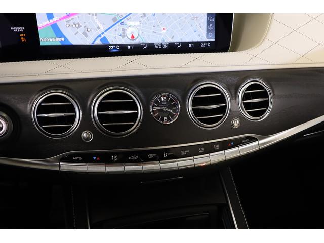 Sクラス S63 4マチック+ロング 後期モデル 有償色 白革 ショーファーPKG 20インチ鍛造アルミ パノラマルーフ LEDヘッドライト マッサージ機能 ベンチレーター ブルメスター リアエンタメ 純正HDDナビ 全周囲カメラ 地デジ(16枚目)