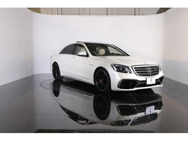 Sクラス S63 4マチック+ロング 後期モデル 有償色 白革 ショーファーPKG 20インチ鍛造アルミ パノラマルーフ LEDヘッドライト マッサージ機能 ベンチレーター ブルメスター リアエンタメ 純正HDDナビ 全周囲カメラ 地デジ(36枚目)