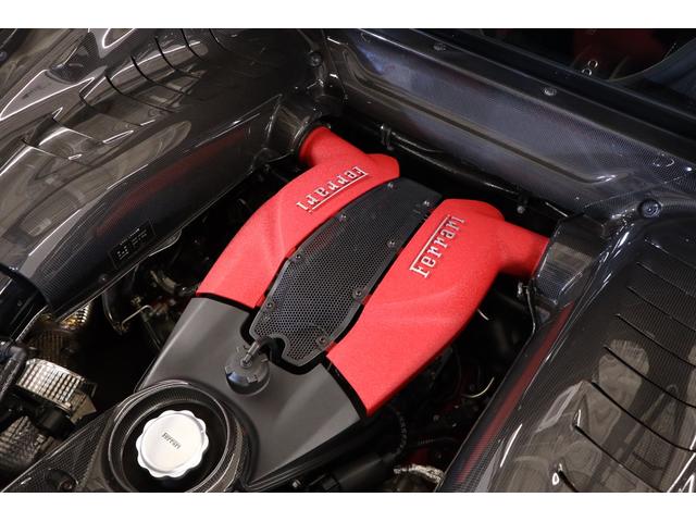 F8トリブート ベースグレード 左H 黒革 20インチ鍛造ホイール フロントリフト イエローキャリパー レーシングシート カーボンドライバーゾーン/センターブリッジ/ダッシュインサート ヘッドレスト刺繍 純正HDDナビ バックカメラ(46枚目)