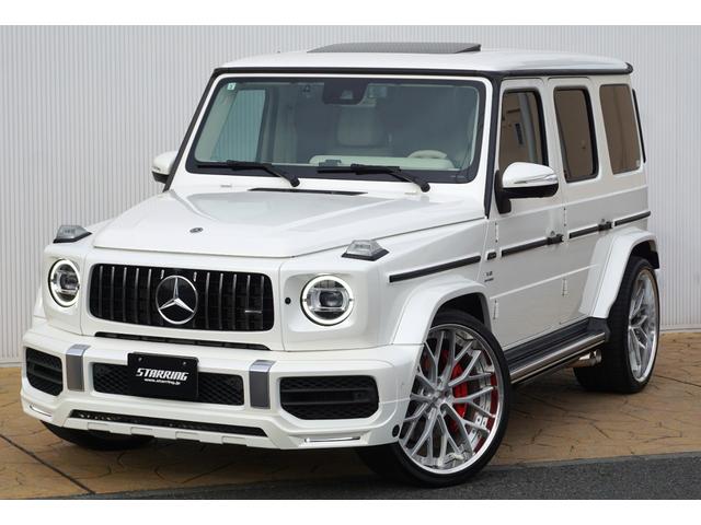 Gクラス G63 AMGレザーエクスクルーシブパッケージ レザーエクスクルーシブPKG HYPERFORGED24 リアエンターHDMI 電動ステップ Fリップ 4本出しマフラー A/Cアンビテント IIDモーションビーム カーボンインテリアPKG(2枚目)
