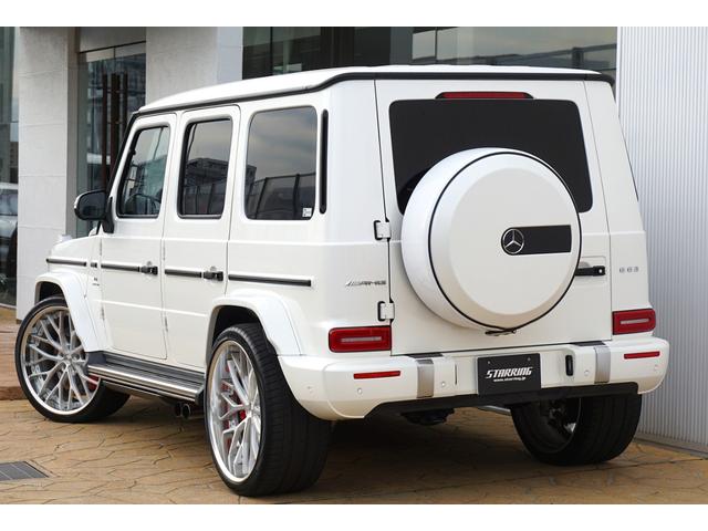 Gクラス G63 AMGレザーエクスクルーシブパッケージ レザーエクスクルーシブPKG HYPERFORGED24 リアエンターHDMI 電動ステップ Fリップ 4本出しマフラー A/Cアンビテント IIDモーションビーム カーボンインテリアPKG(5枚目)