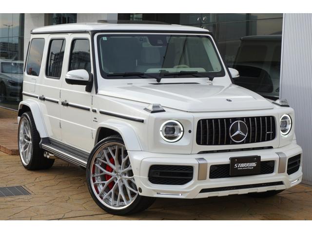 Gクラス G63 AMGレザーエクスクルーシブパッケージ レザーエクスクルーシブPKG HYPERFORGED24 リアエンターHDMI 電動ステップ Fリップ 4本出しマフラー A/Cアンビテント IIDモーションビーム カーボンインテリアPKG(6枚目)