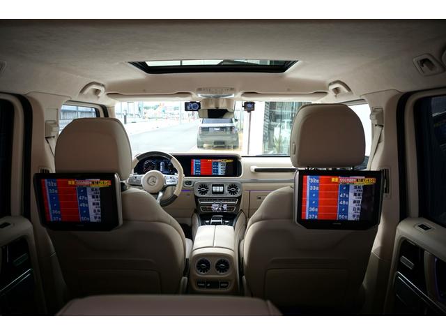 Gクラス G63 AMGレザーエクスクルーシブパッケージ レザーエクスクルーシブPKG HYPERFORGED24 リアエンターHDMI 電動ステップ Fリップ 4本出しマフラー A/Cアンビテント IIDモーションビーム カーボンインテリアPKG(13枚目)