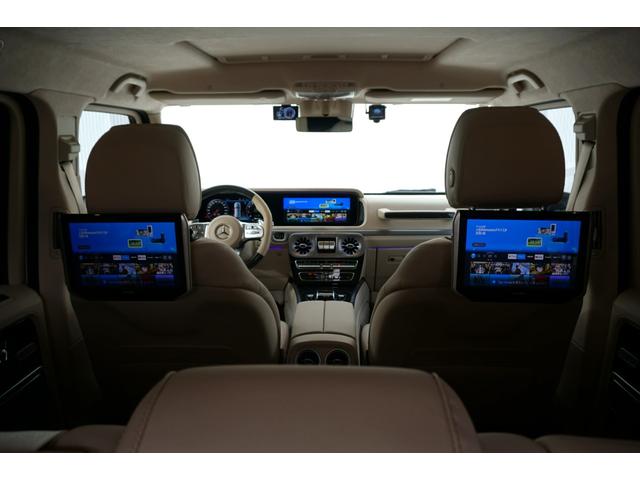 Gクラス G63 AMGレザーエクスクルーシブパッケージ レザーエクスクルーシブPKG HYPERFORGED24 リアエンターHDMI 電動ステップ Fリップ 4本出しマフラー A/Cアンビテント IIDモーションビーム カーボンインテリアPKG(14枚目)