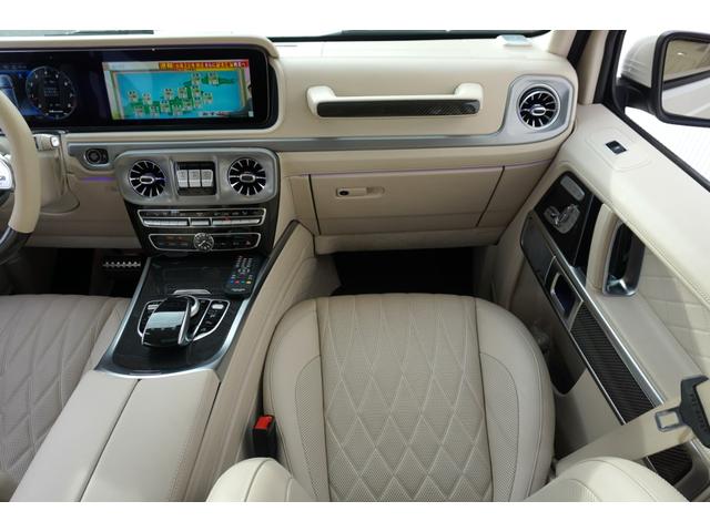 Gクラス G63 AMGレザーエクスクルーシブパッケージ レザーエクスクルーシブPKG HYPERFORGED24 リアエンターHDMI 電動ステップ Fリップ 4本出しマフラー A/Cアンビテント IIDモーションビーム カーボンインテリアPKG(23枚目)