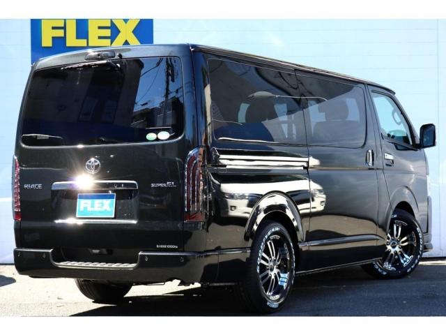 スーパーGL ダークプライムII 両側パワースライドドアFLEXDelf02-17インチアルミGOODYEARタイヤ2インチローダウンKITFLEXDeifinelineスポイラーFLEX煌LEDテールカロッツェリアナビETC2.0(15枚目)