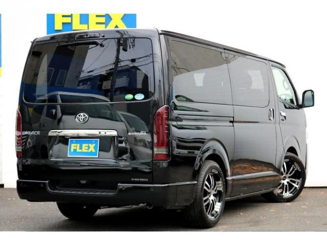 スーパーGL ダークプライムII ナビパッケージカロッツェリアSDナビETC2.0FLEXDelf02-18インチアルミTOYOH20タイヤ2インチローダウンKIT前後薄型バンプストップラバーFLEXアルティメットLEDテール(3枚目)