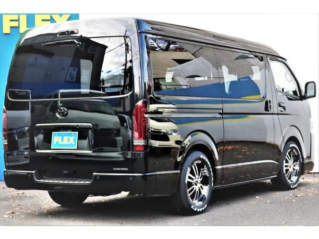 スーパーGL ダークプライムII COBRAフェイスブラックカスタムFLEXDelf0217インチアルミGOODYEAR タイヤ2インチローダウンKIT前後薄型バンプストップラバーFLEXアルティメットLEDテールパナソニックナビ(2枚目)