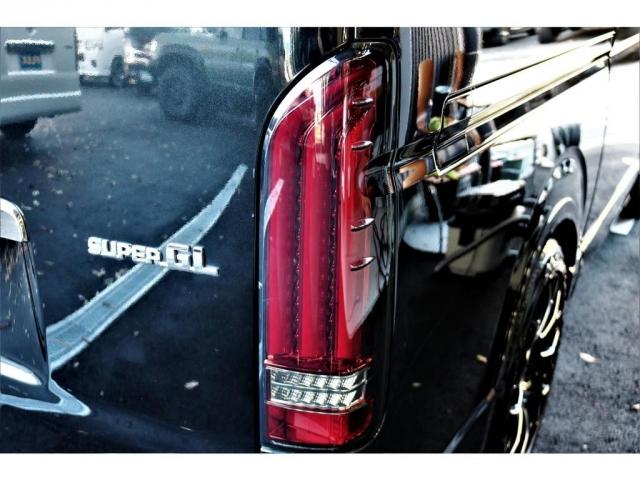 スーパーGL ダークプライム ESSEX18インチアルミTOYOタイヤ2インチローダウンKITDelifinoスポイラーアルティメットテールオーバーフェンダーカロッツェリアナビビルトインETCラゲッジマット全席シートカバー(17枚目)