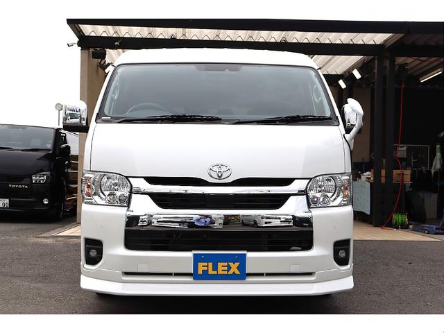 ハイエースワゴン ＧＬ　ロング　ＦＬＥＸＤｅｌｆ０２１７インチアルミＧＯＯＤＹＥＡＲタイヤＦＬＥＸスポイラーオーバーフェンダーＦＬＥＸＬＥＤテールシートカバーフットパネルカロッツェリアナビリアモニターＥＴＣ１．５インチローダウン（53枚目）