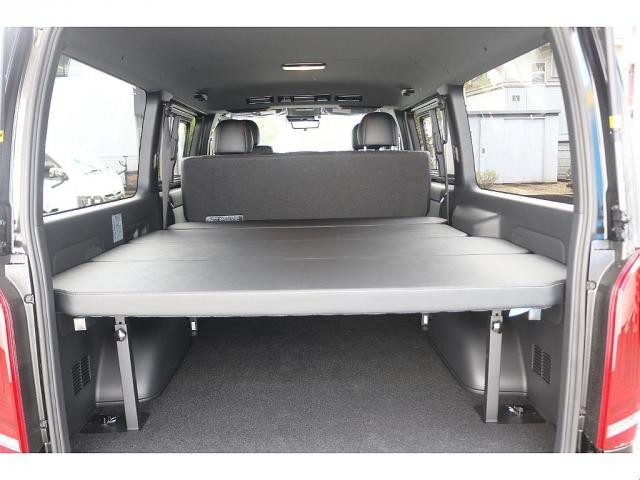 ハイエースバン スーパーGL ダークプライムII BIG-X11インチナビビルトインETC2.0HDMIUSBポートベッドキットフロントスポイラーFLEXオーバーフェンダーネオトレースLEDテールFLEX17インチアルミナスカータイヤローダウン(5枚目)