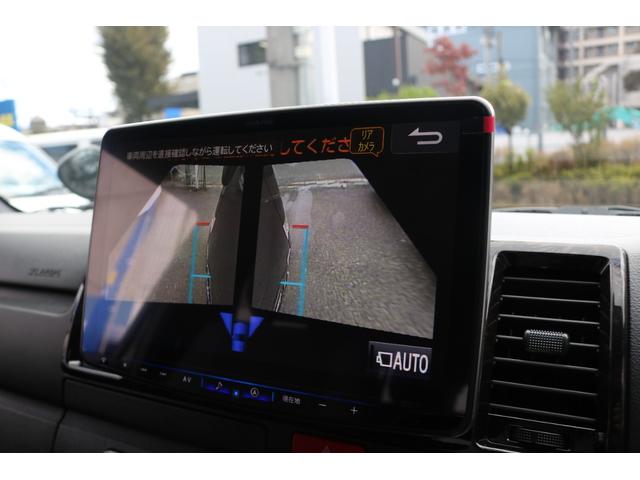 ハイエースバン スーパーGL ダークプライムII BIG-X11インチナビビルトインETC2.0HDMIUSBポートベッドキットフロントスポイラーFLEXオーバーフェンダーネオトレースLEDテールFLEX17インチアルミナスカータイヤローダウン(9枚目)