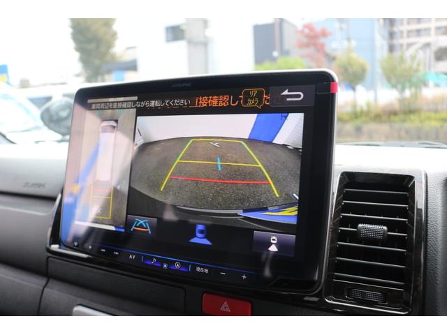 ハイエースバン スーパーGL ダークプライムII BIG-X11インチナビビルトインETC2.0HDMIUSBポートベッドキットフロントスポイラーFLEXオーバーフェンダーネオトレースLEDテールFLEX17インチアルミナスカータイヤローダウン(10枚目)