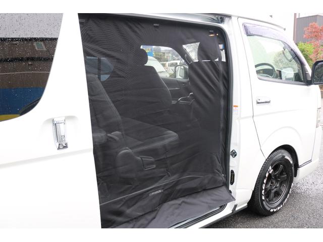 ハイエースバン スーパーGL ダークプライムII RAYS16インチアルミグッドイヤーナスカータイヤフロントスポイラーFLEXLEDテールオーバーフェンダーローダウンカロッツェリアナビETCドライブレコーダーベッドキット防虫ネッリアフィルム(26枚目)