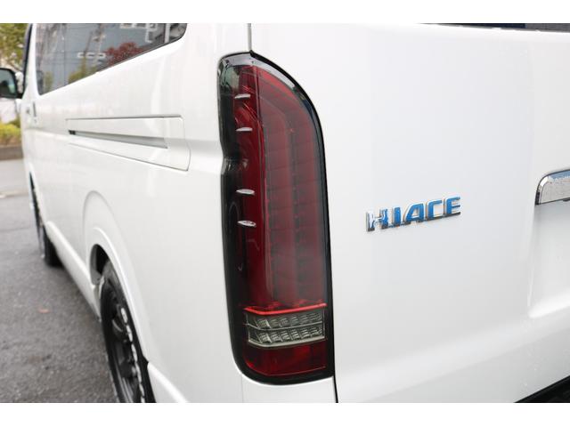 ハイエースバン スーパーGL ダークプライムII RAYS16インチアルミグッドイヤーナスカータイヤフロントスポイラーFLEXLEDテールオーバーフェンダーローダウンカロッツェリアナビETCドライブレコーダーベッドキット防虫ネッリアフィルム(48枚目)