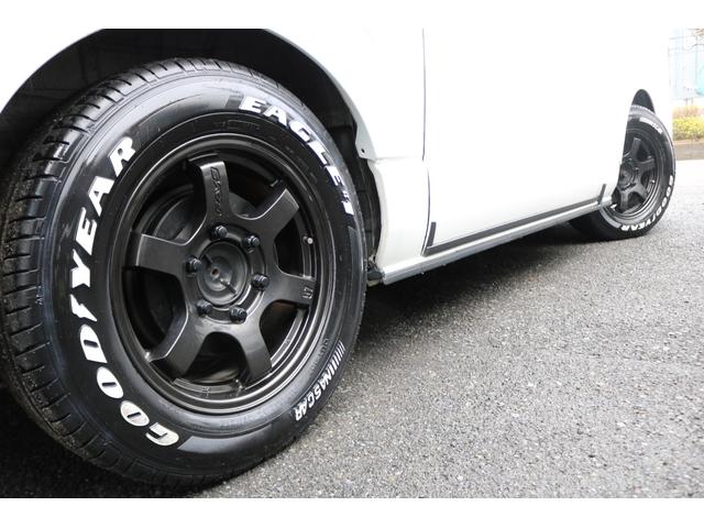 ハイエースバン スーパーGL ダークプライムII RAYS16インチアルミグッドイヤーナスカータイヤフロントスポイラーFLEXLEDテールオーバーフェンダーローダウンカロッツェリアナビETCドライブレコーダーベッドキット防虫ネッリアフィルム(54枚目)