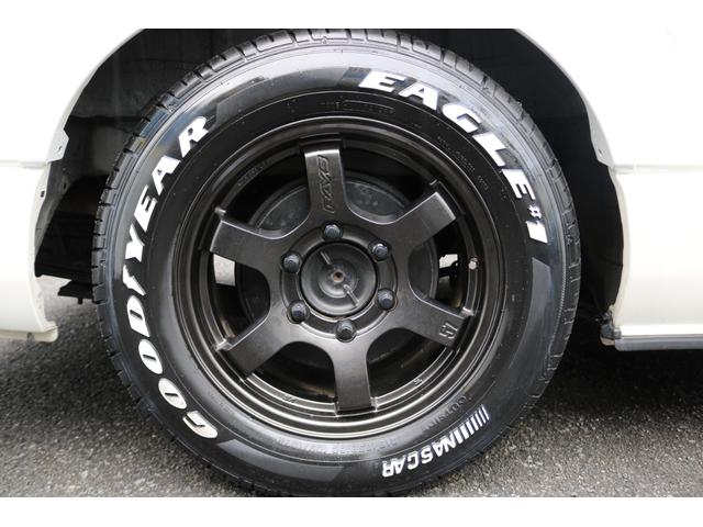 ハイエースバン スーパーGL ダークプライムII RAYS16インチアルミグッドイヤーナスカータイヤフロントスポイラーFLEXLEDテールオーバーフェンダーローダウンカロッツェリアナビETCドライブレコーダーベッドキット防虫ネッリアフィルム(55枚目)