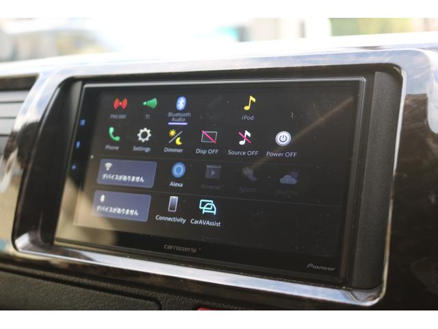 ハイエースバン スーパーＧＬ　ダークプライムＩＩ　カロッツェリアディスプレイオーディオＥＴＣ２．０フリップダウンモニタールーフスピーカーＦＬＥＸ１６インチアルミダンロップタイヤＴ－ＦｏｒｃｅスポイラーＦＬＥＸＬＥＤテールメッキ部マッドブラック塗装（18枚目）