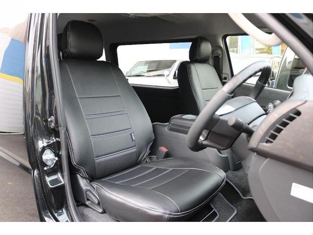 ハイエースワゴン ＧＬ　ロング　ＢＩＧ－ＸナビＥＴＣ２．０フリップダウンモニターＦＬＥＸインテリアパネルステアリングシートカバー床張り施工ＦＬＥＸ１７インチアルミナスカータイヤフロントスポイラーオーバーフェンダーＦＬＥＸテール（9枚目）